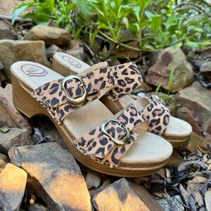 Dansko Sophie Leopard Sandals